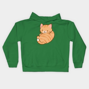 Kawaii Orange Tabby Cat Kids Hoodie